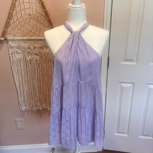 Anthropologie Lilac Textured Dress